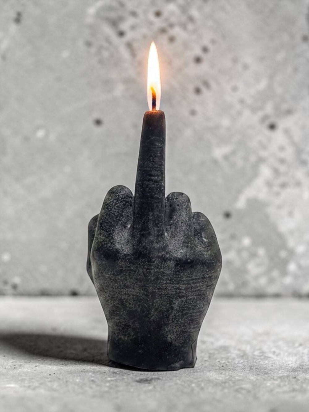 Black Middle Finger Candle - Handmade Candle new- fun gift